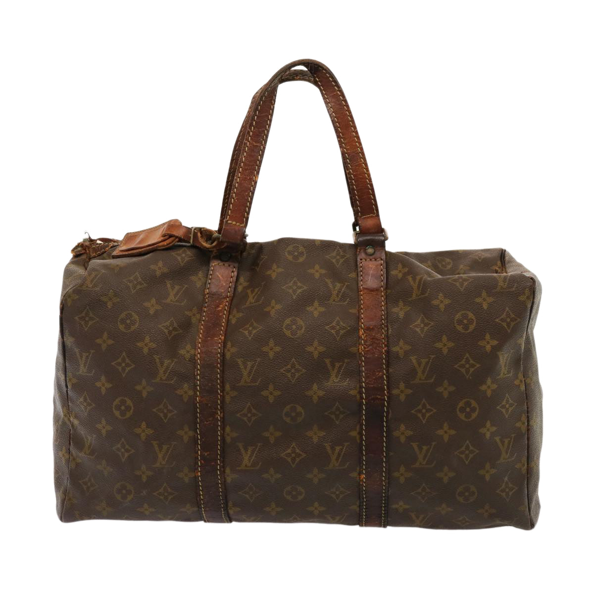 LOUIS VUITTON Monogram Sac Souple 45 Boston Bag M41624 LV bs14742