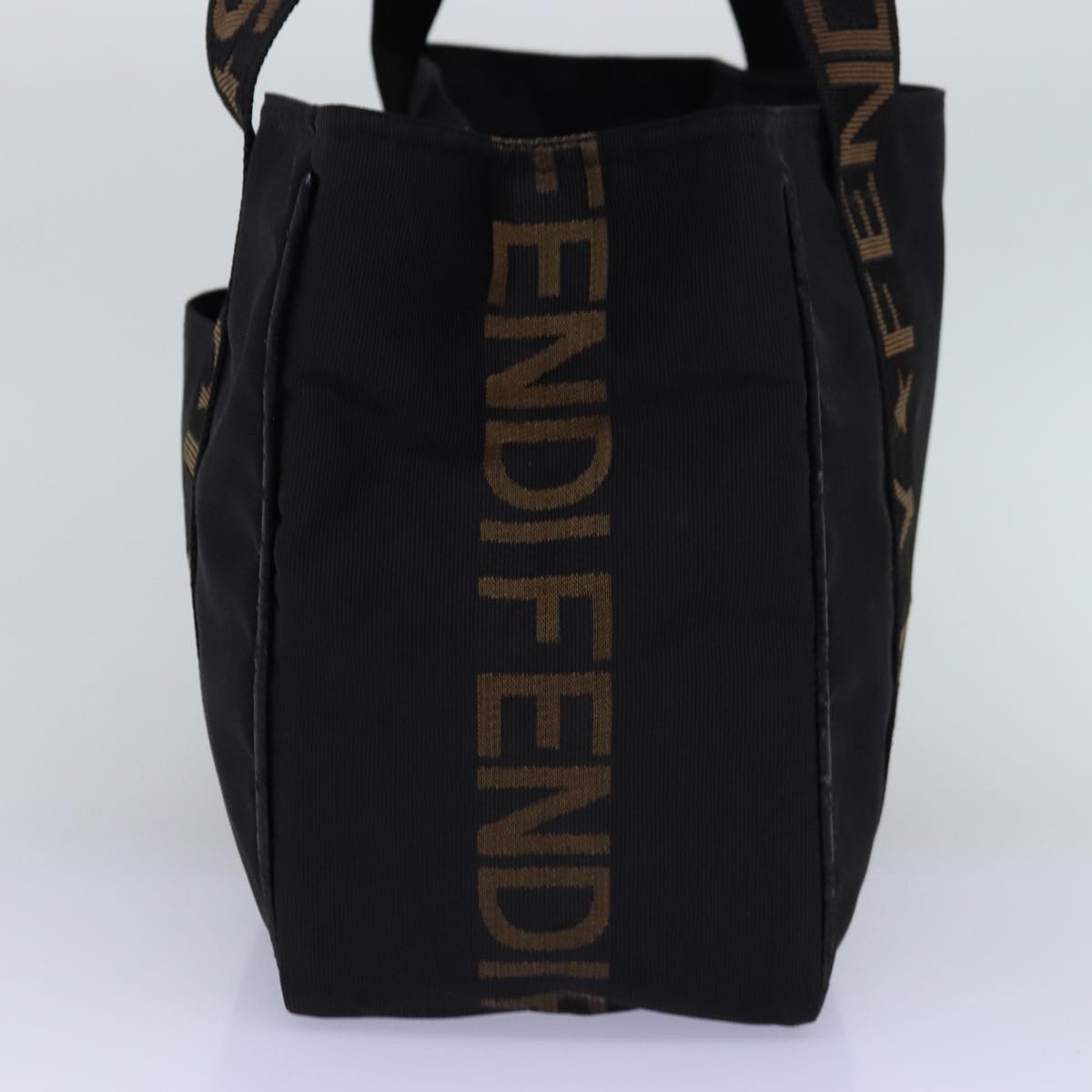 Luxury Fendi Tote Bag Nylon Blackbs14772