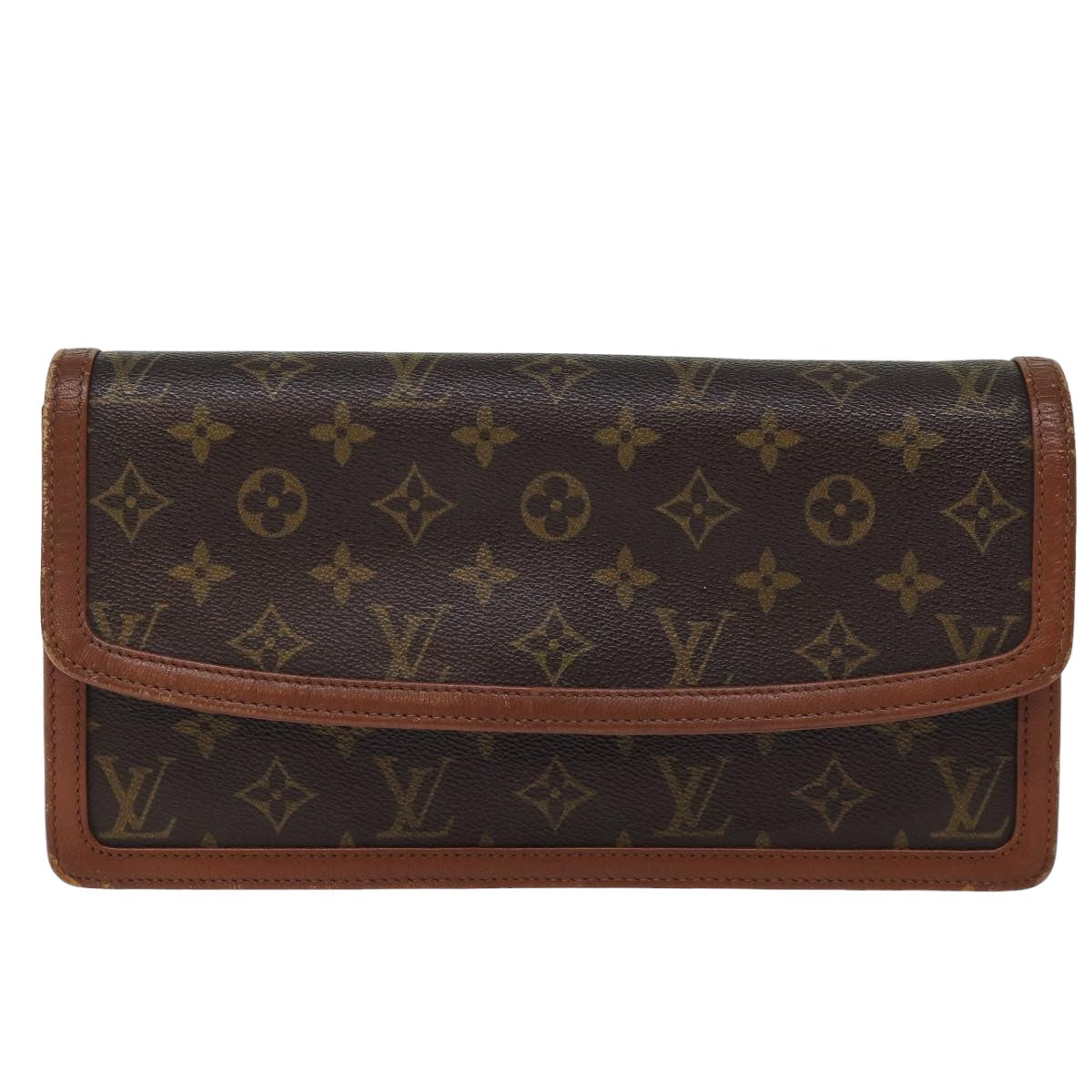 LOUIS VUITTON Monogram Pochette Dam GM Clutch Bag M51810 LV bs14816