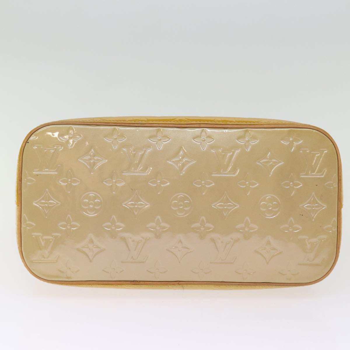 LOUIS VUITTON Monogram Vernis Houston Hand Bag Beige M91004 LV bs14821