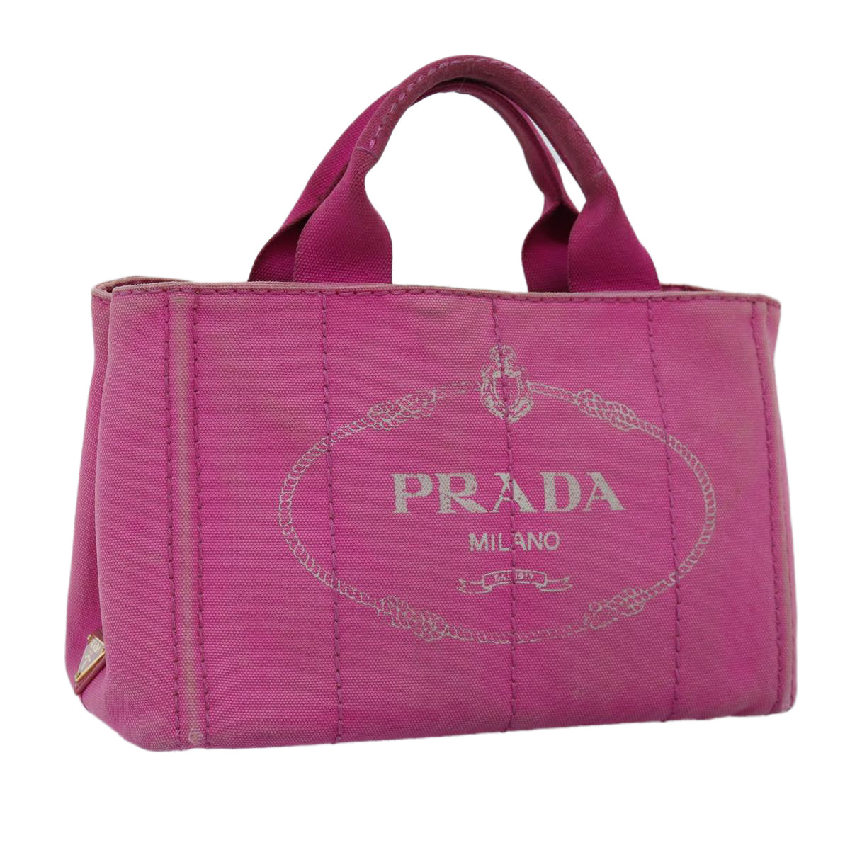 Luxury PradaCanapa PM Hand Bag Canvas Pink bs14850