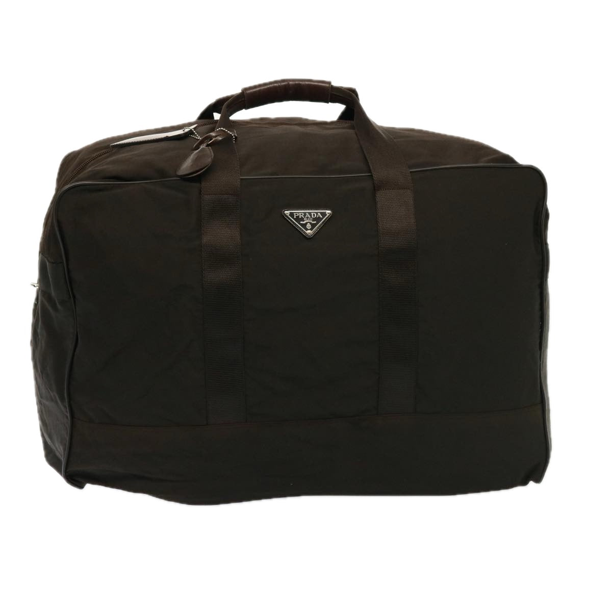 Luxury PradaBoston Bag Nylon Brown bs14920