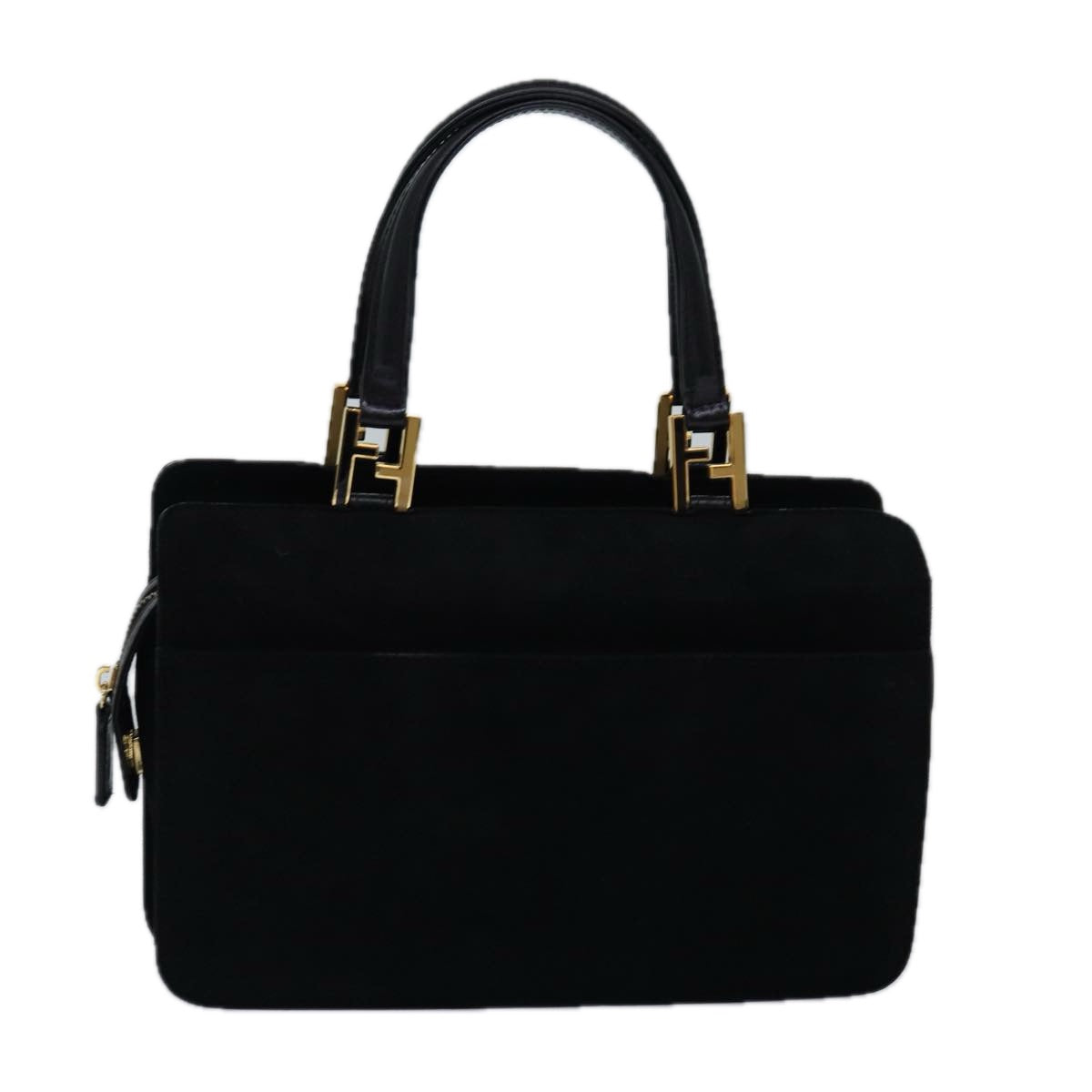 Luxury Fendi Hand Bag Suede Blackbs14949