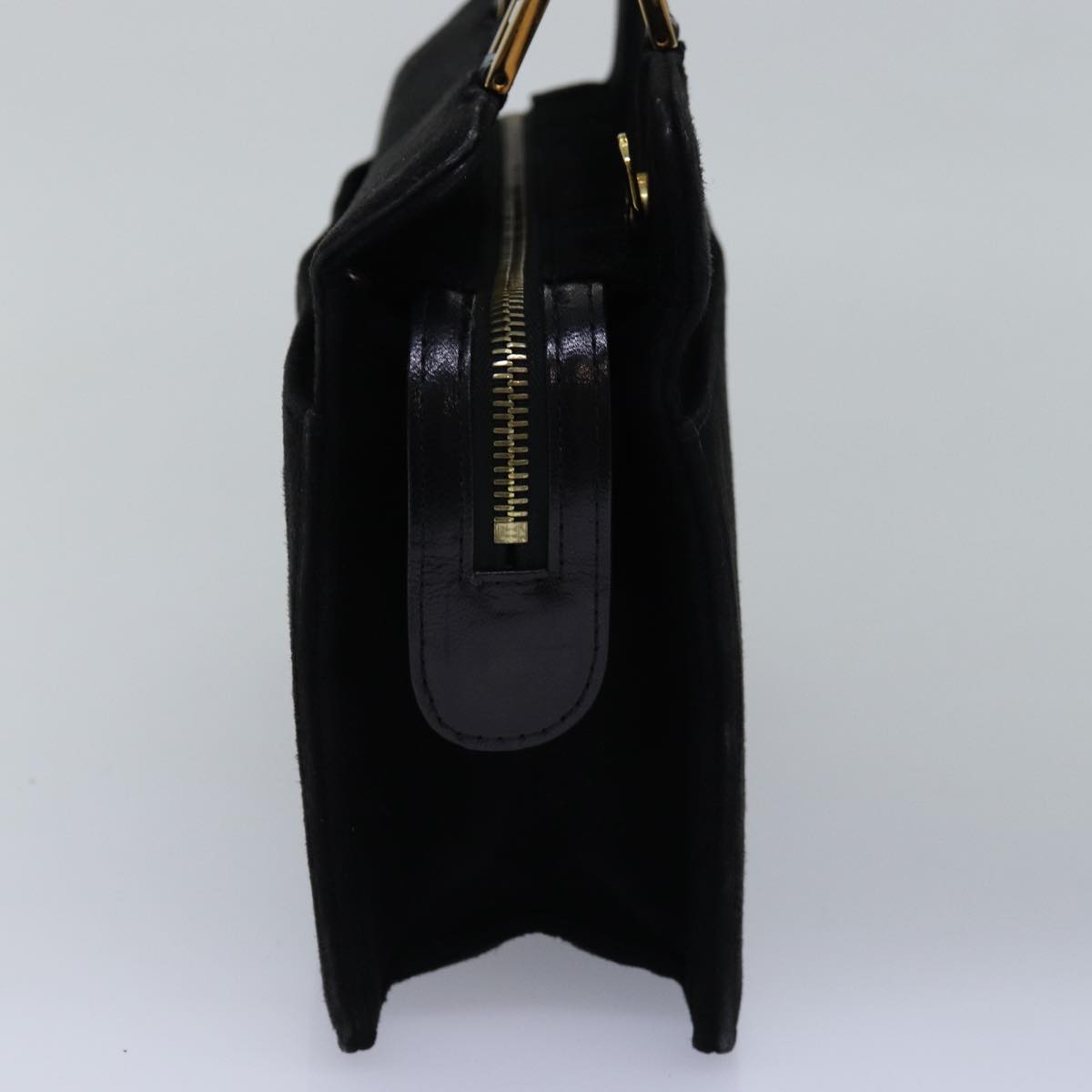 Luxury Fendi Hand Bag Suede Blackbs14949