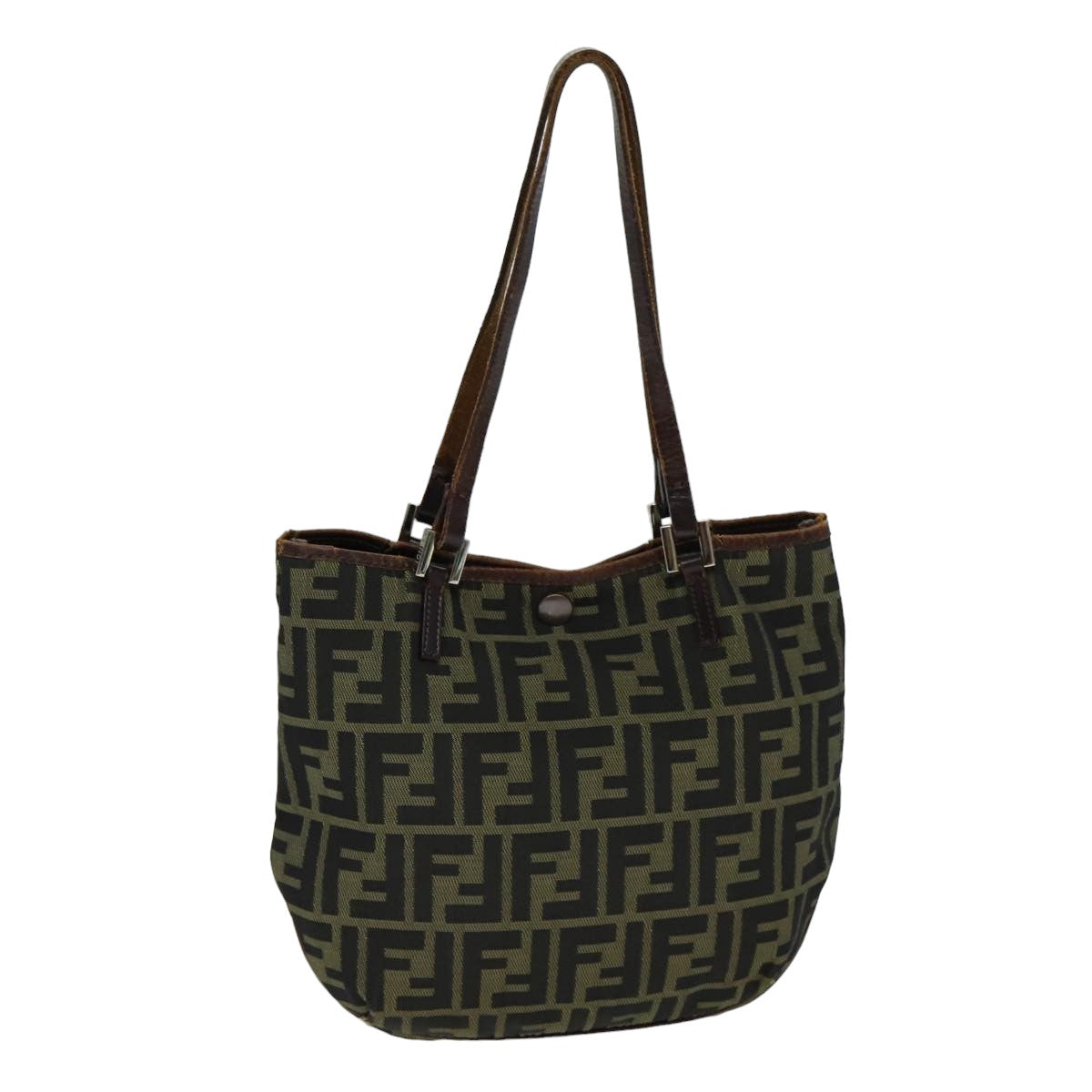 Luxury Fendi Zucca Canvas Hand Bag Black Brownbs14970