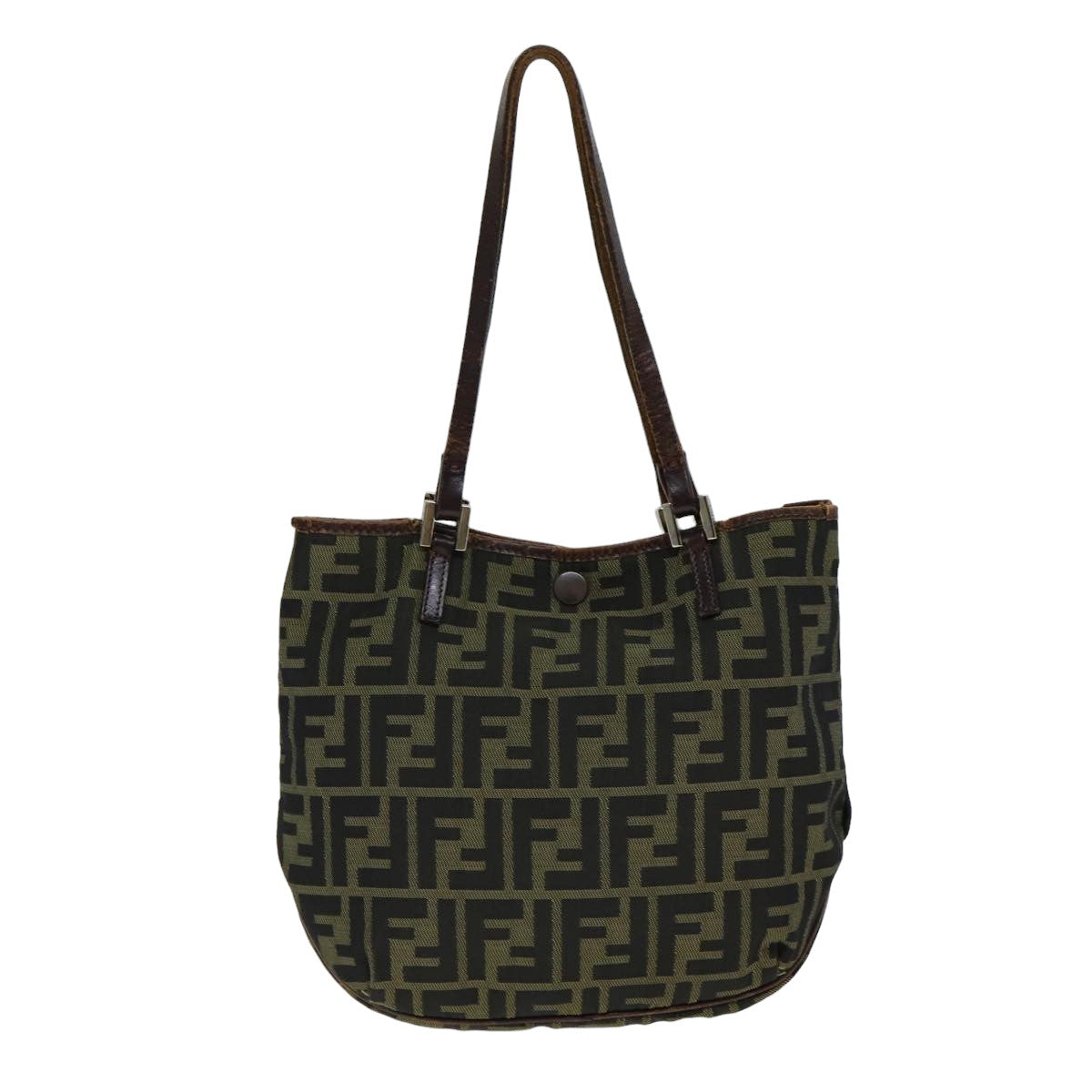 Luxury Fendi Zucca Canvas Hand Bag Black Brownbs14970