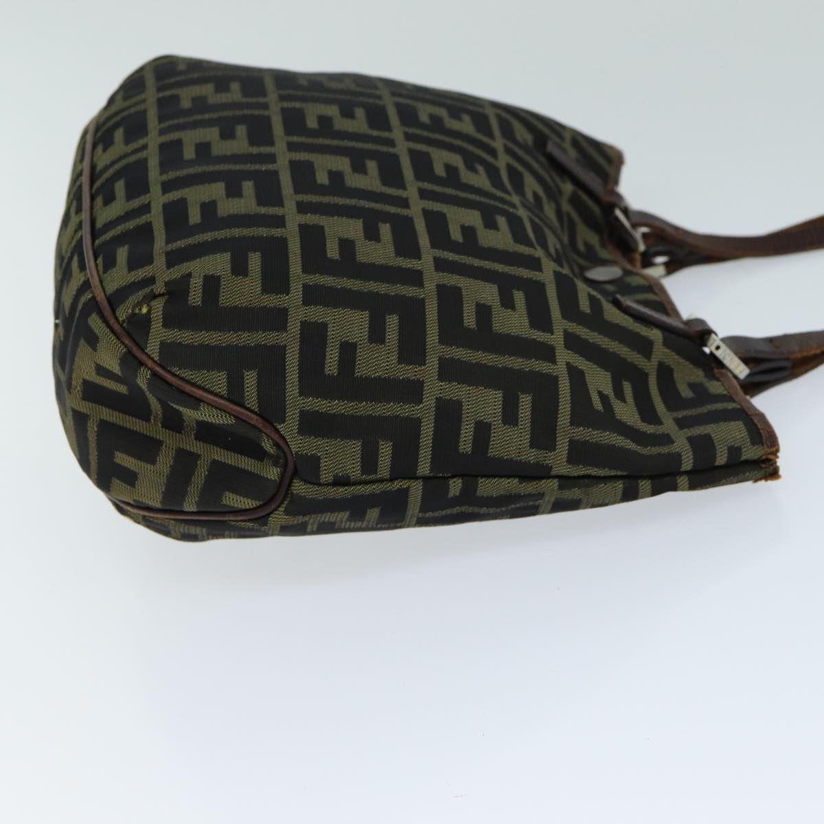 Luxury Fendi Zucca Canvas Hand Bag Black Brownbs14970