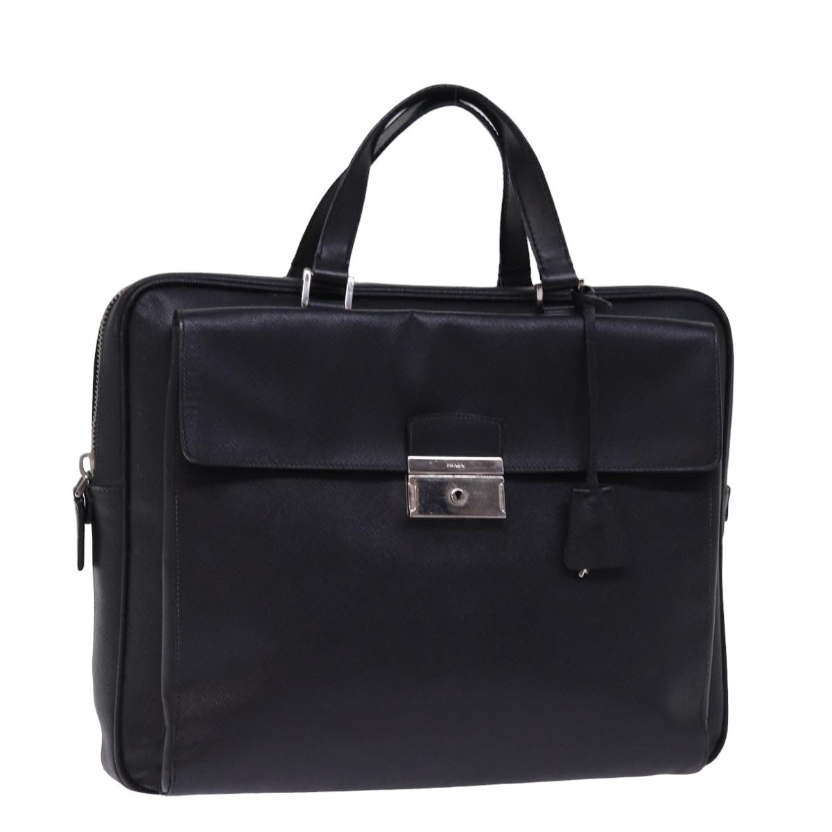 Luxury PradaHand Bag Safiano leather Black bs14974