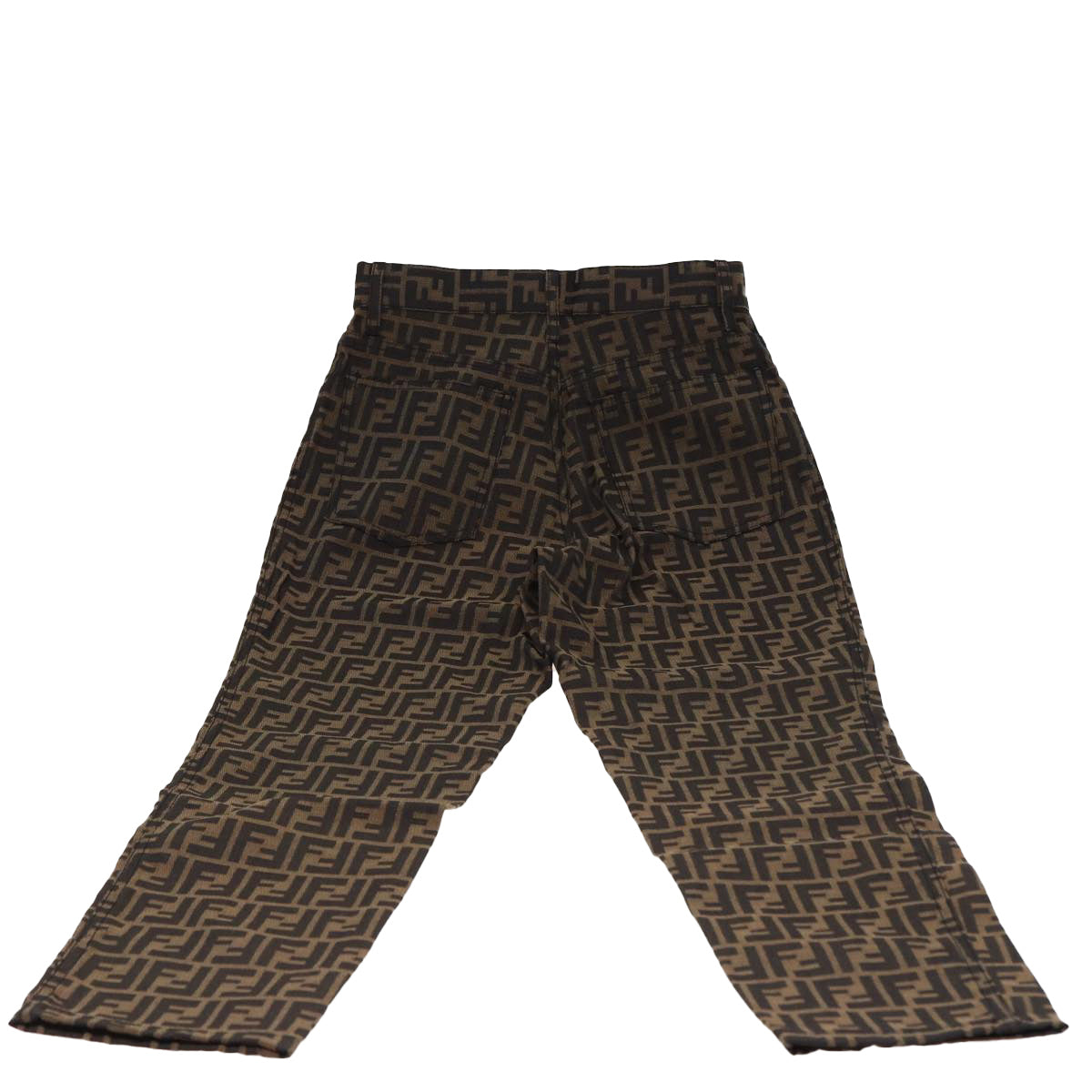 Luxury Fendi Zucca Canvas Pants Black Brownbs15018