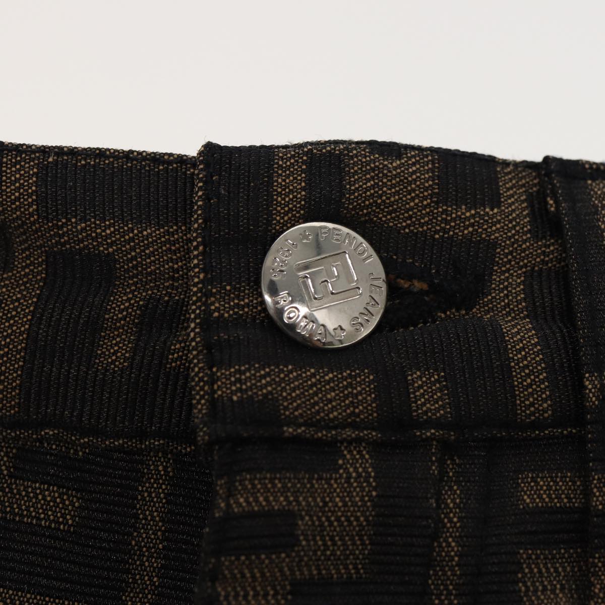 Luxury Fendi Zucca Canvas Pants Black Brownbs15018