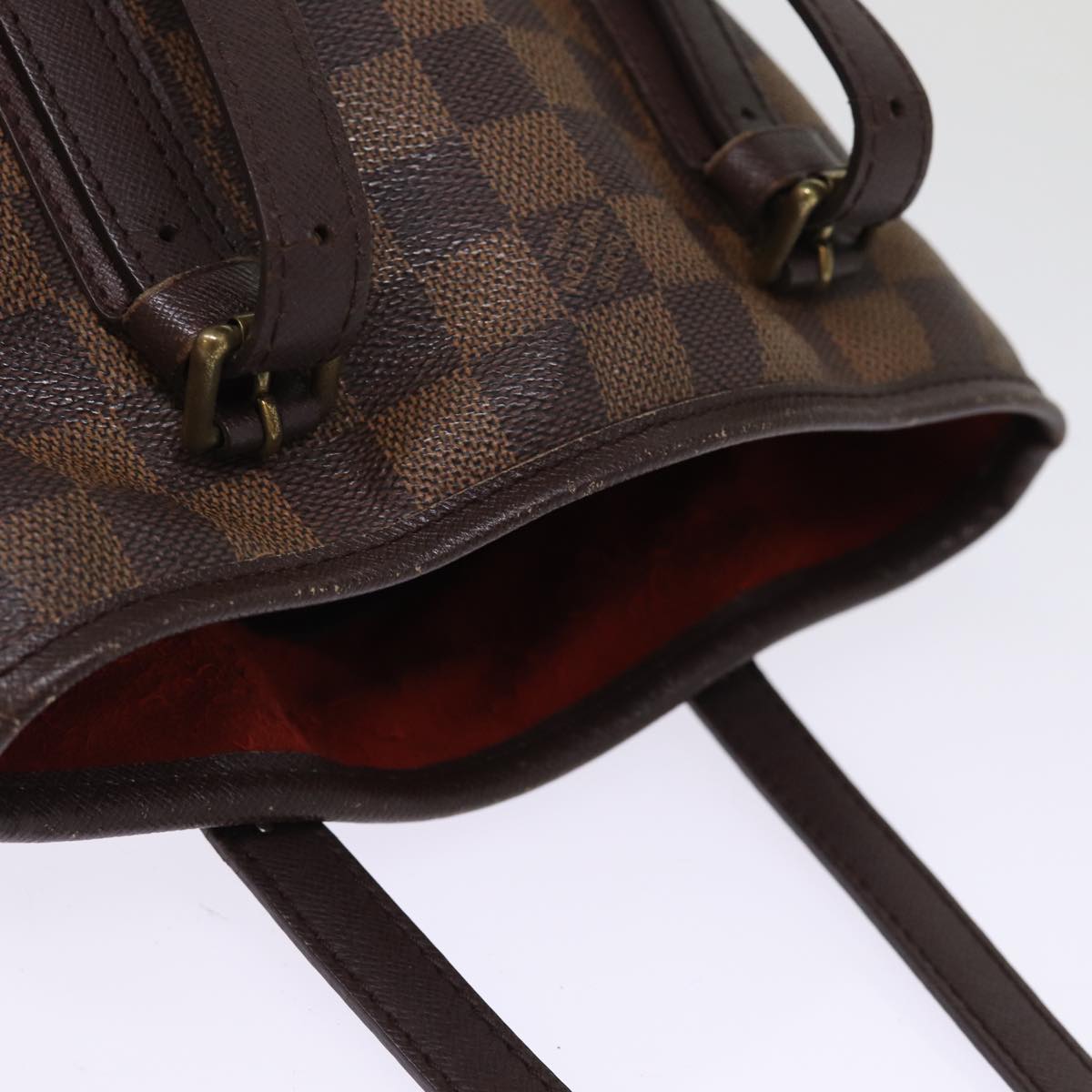 LOUIS VUITTON Damier Ebene Marais Shoulder Bag N42240 LV bs15021