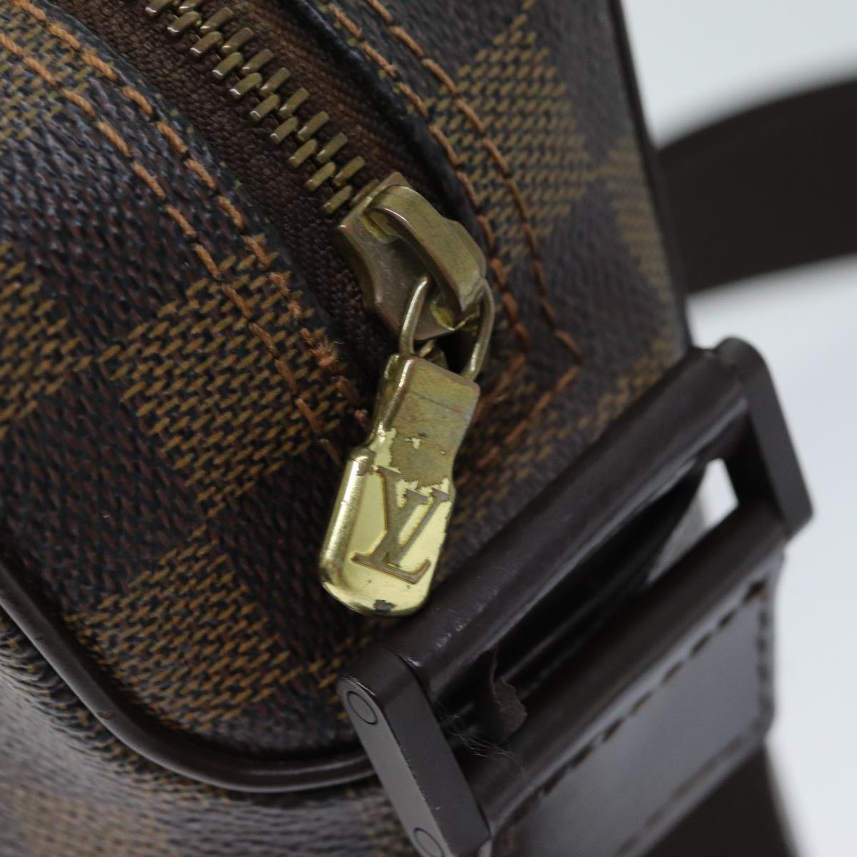 LOUIS VUITTON Damier Ebene Olaf PM Shoulder Bag N41442 LV bs15023