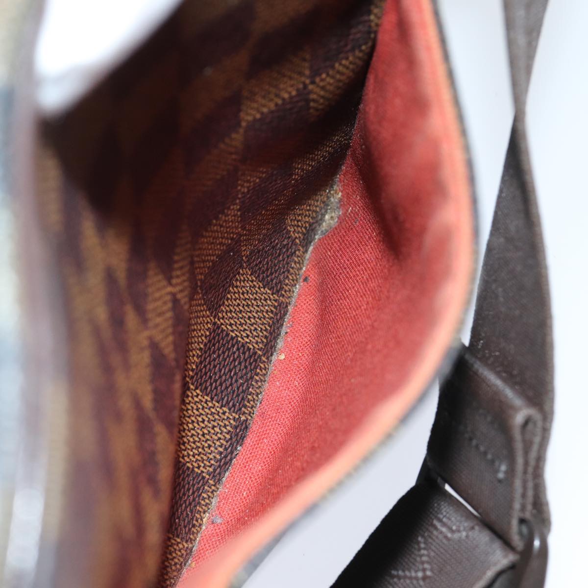 LOUIS VUITTON Damier Ebene Olaf PM Shoulder Bag N41442 LV bs15023
