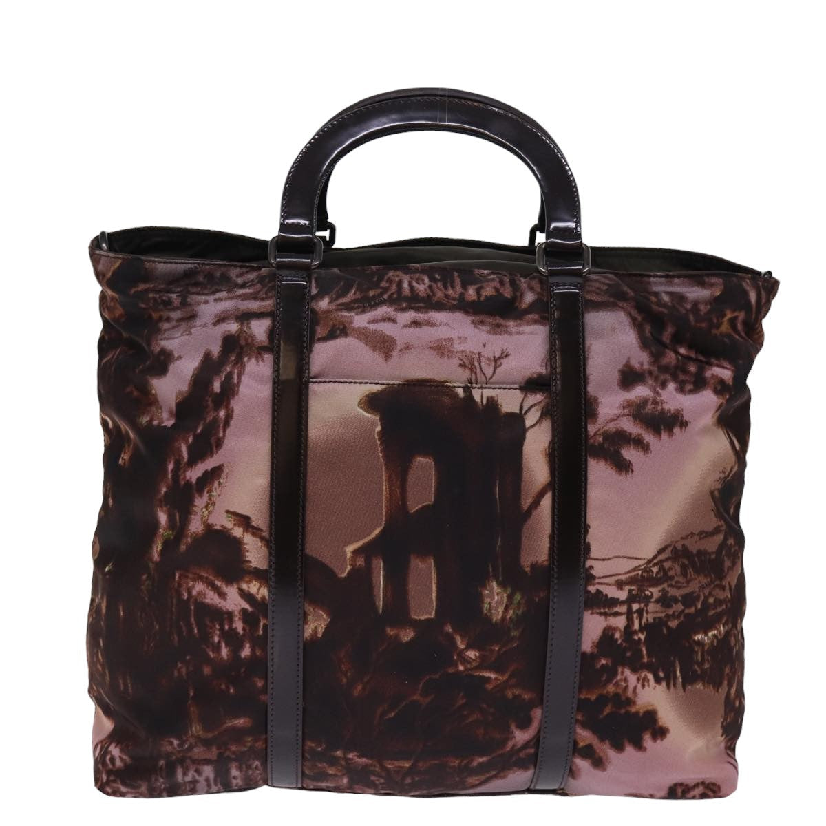Luxury PradaHand Bag Nylon Brown bs15166