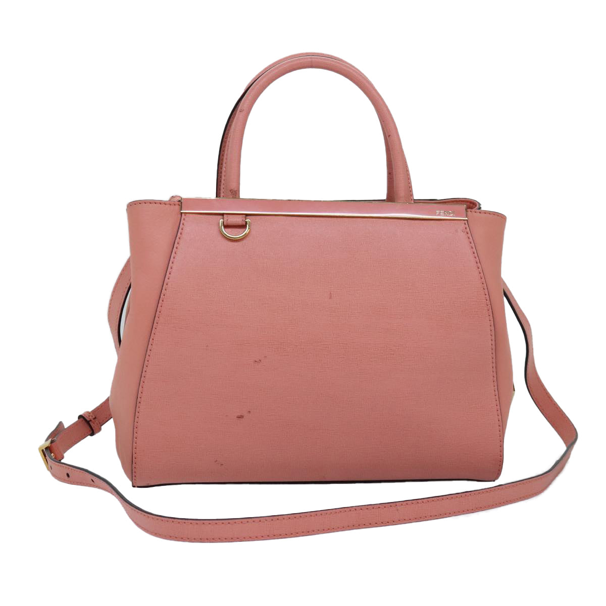 Luxury Fendi To joule Hand Bag Leather 2way Pinkbs15234