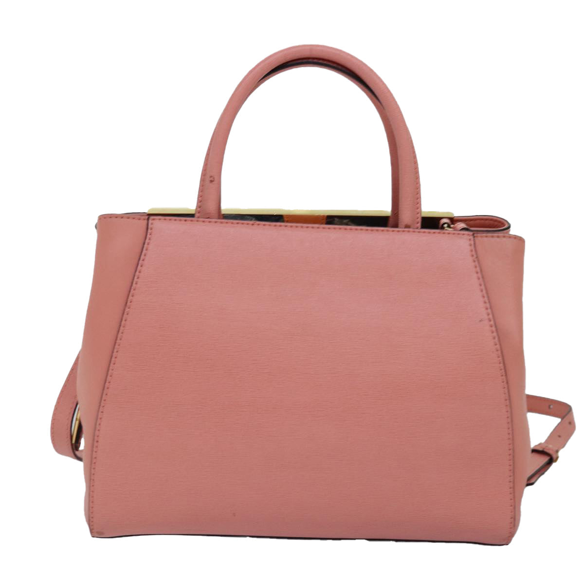 Luxury Fendi To joule Hand Bag Leather 2way Pinkbs15234