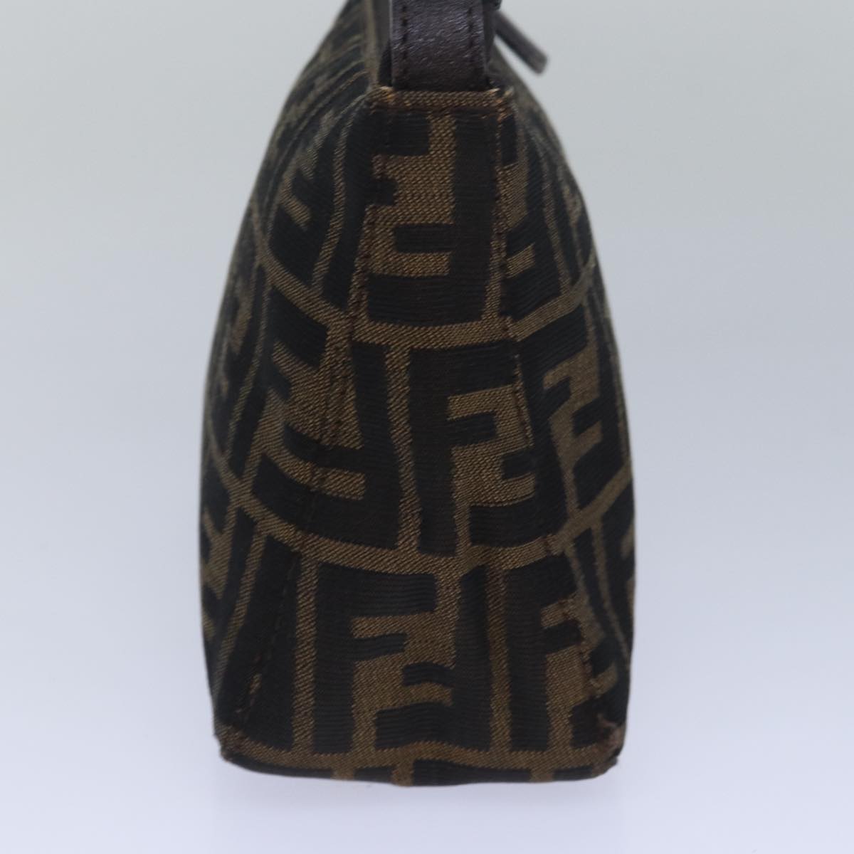 Luxury Fendi Zucca Canvas Hand Bag Brown Blackbs15445