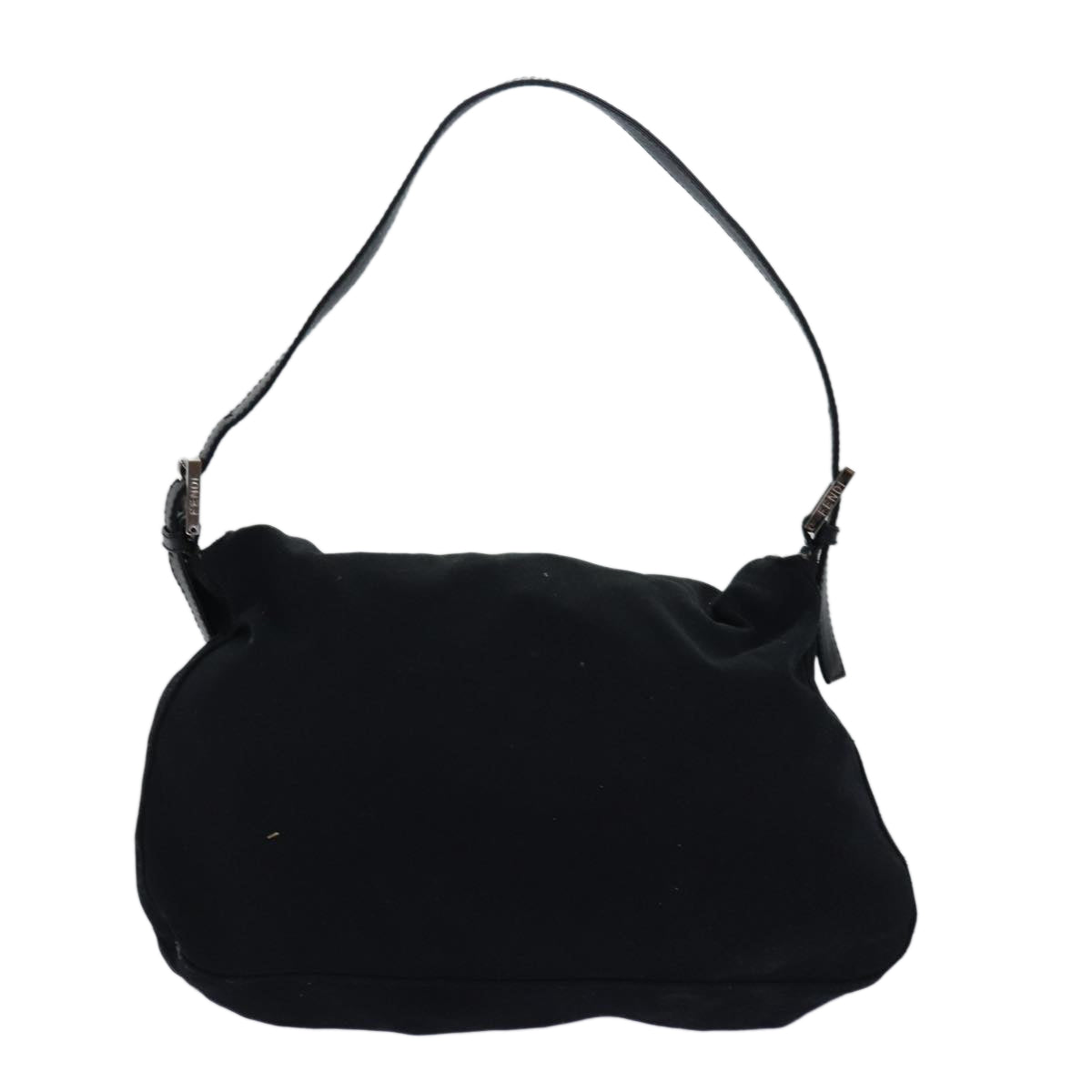 Luxury Fendi Mamma Baguette Shoulder Bag Nylon Blackbs15662