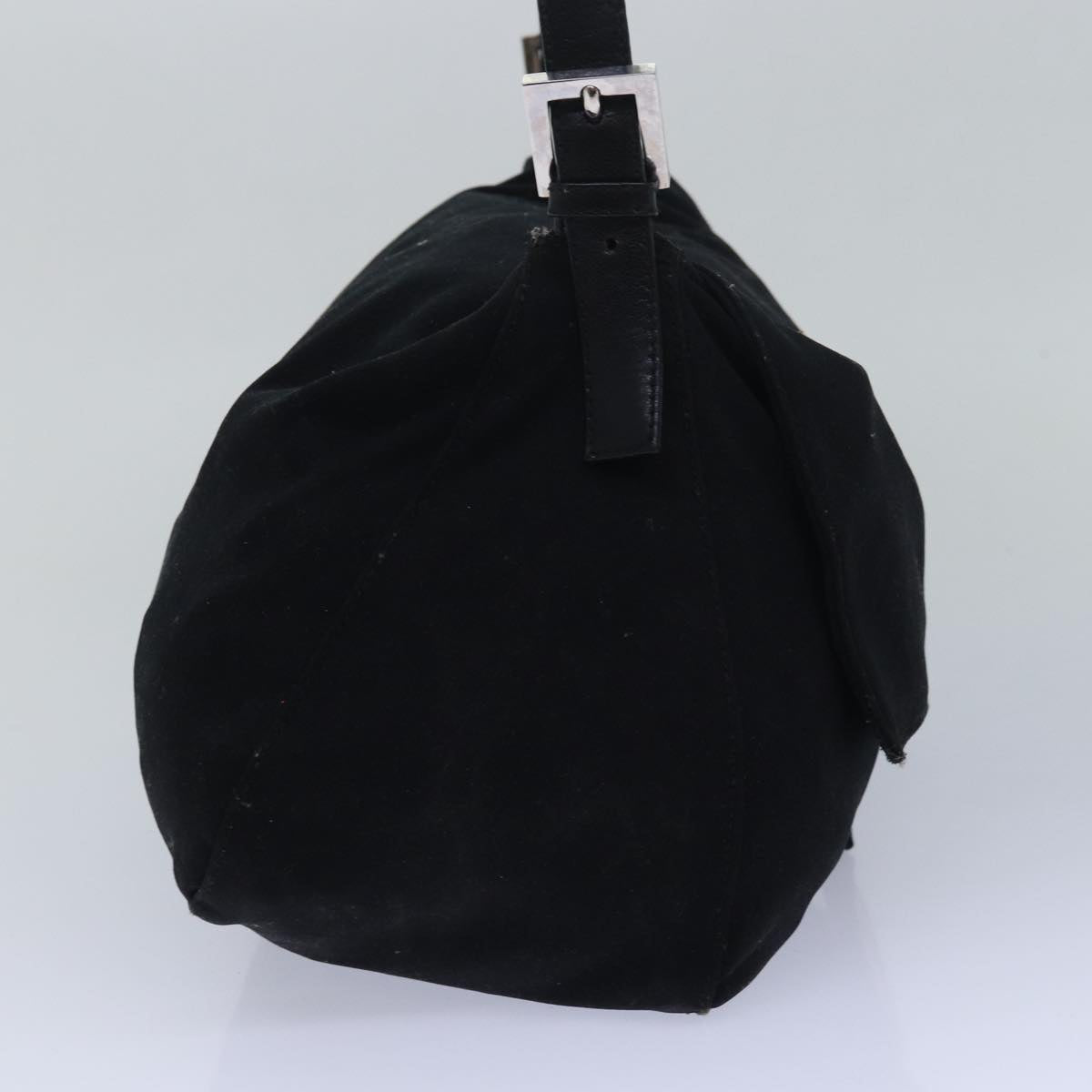 Luxury Fendi Mamma Baguette Shoulder Bag Nylon Blackbs15662