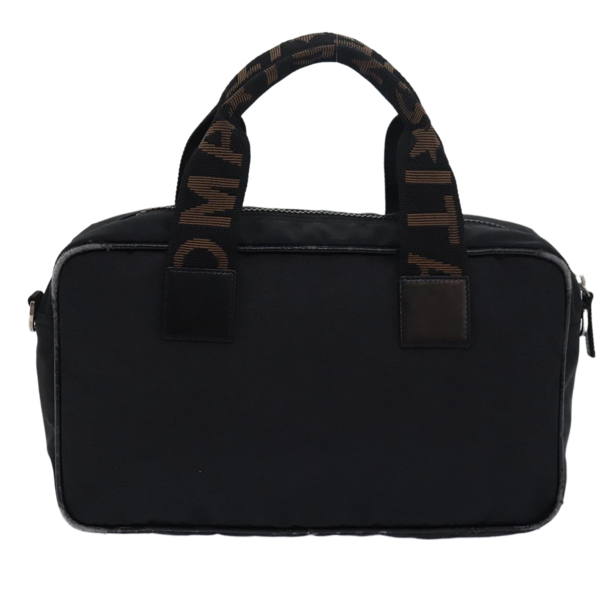 Luxury Fendi Hand Bag Canvas Black Brownbs15716