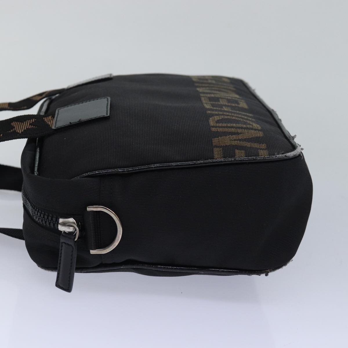 Luxury Fendi Hand Bag Canvas Black Brownbs15716