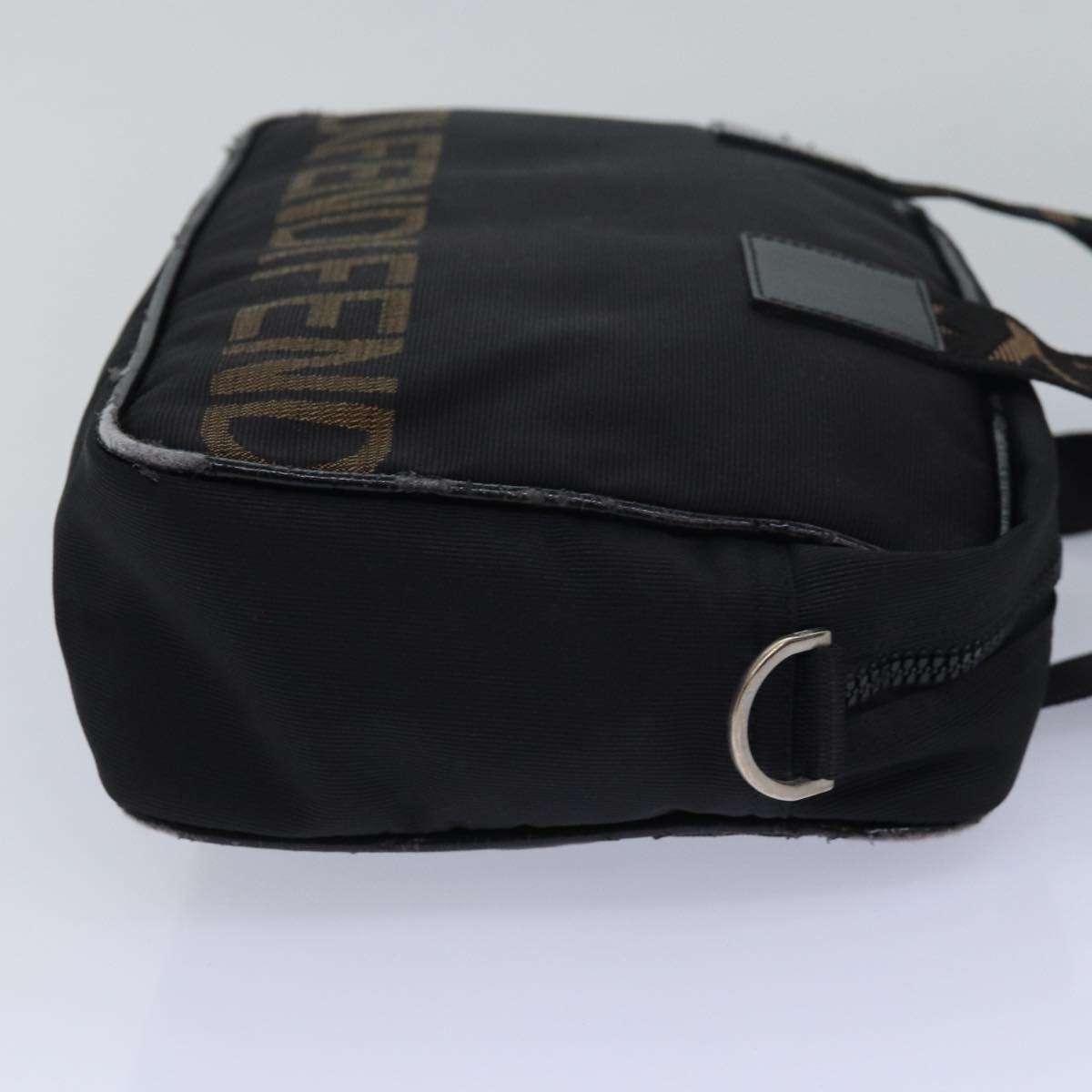 Luxury Fendi Hand Bag Canvas Black Brownbs15716