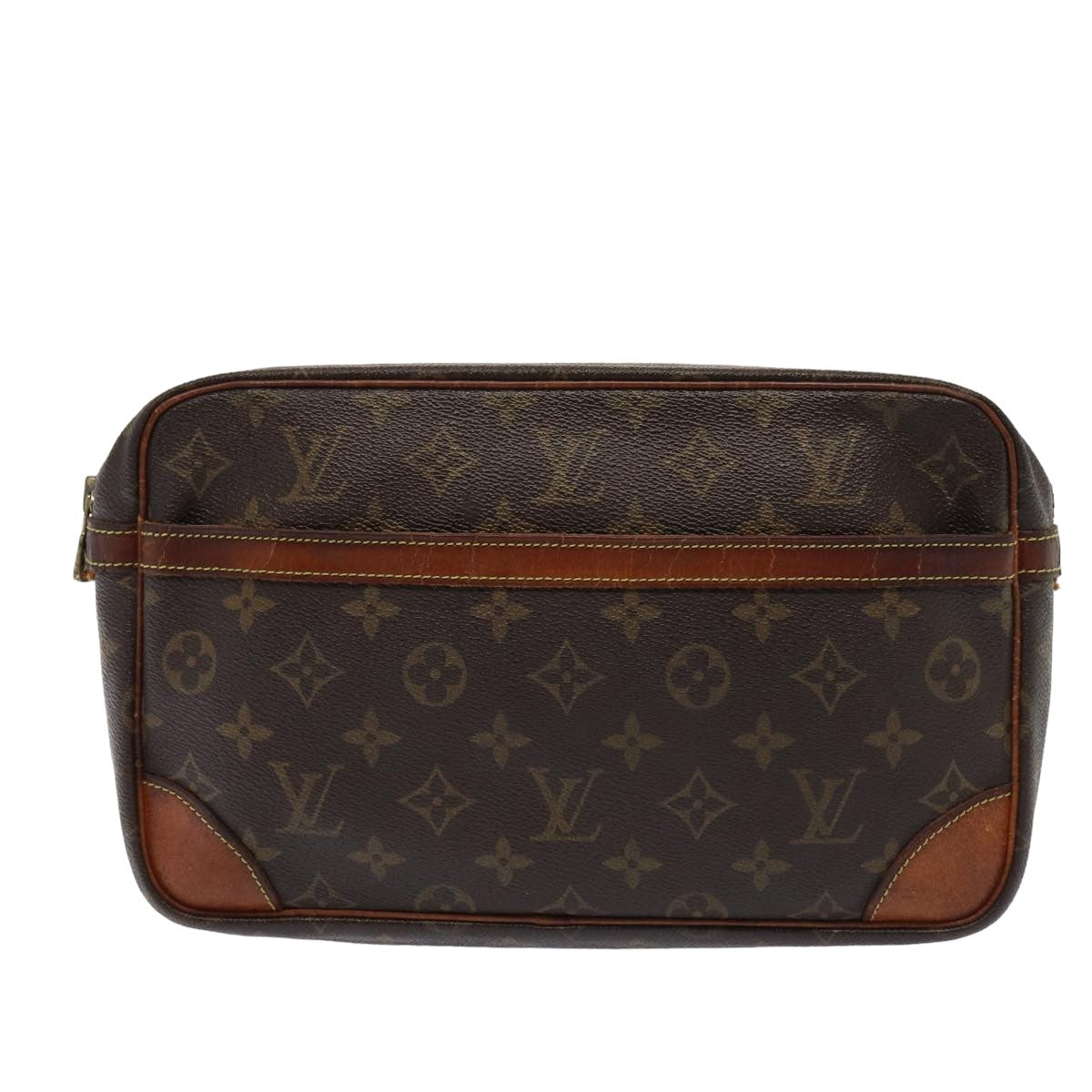 LOUIS VUITTON Monogram Compiegne 28 Clutch Bag M51845 LV bs15907