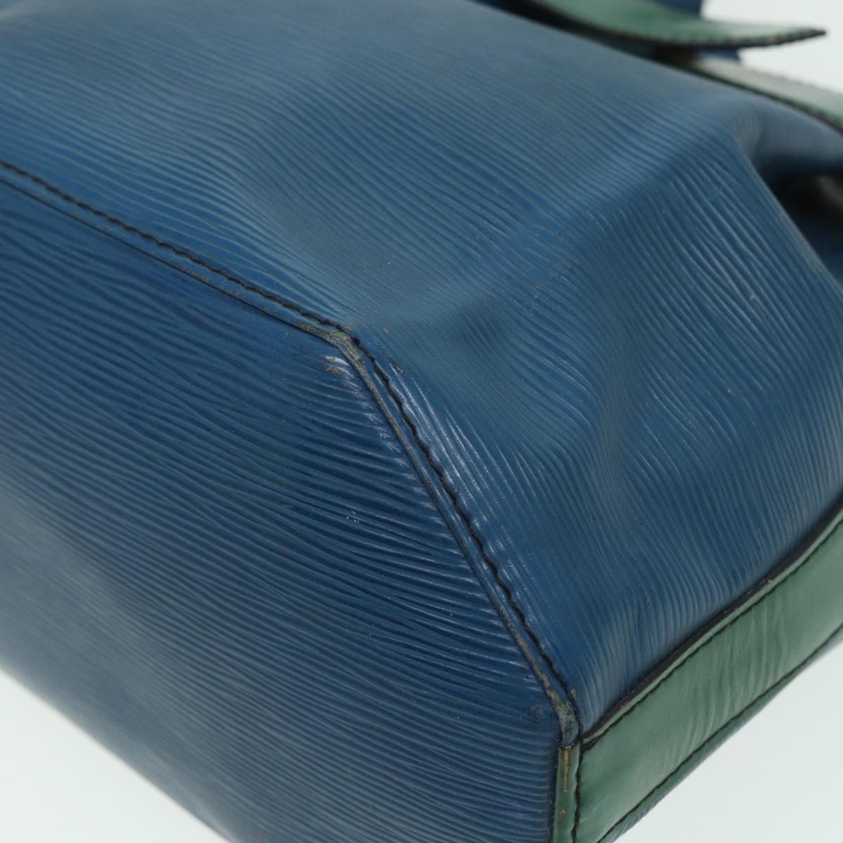 LOUIS VUITTON Epi Sac Depaule PM Shoulder Bag Bicolor Blue Green bs15925