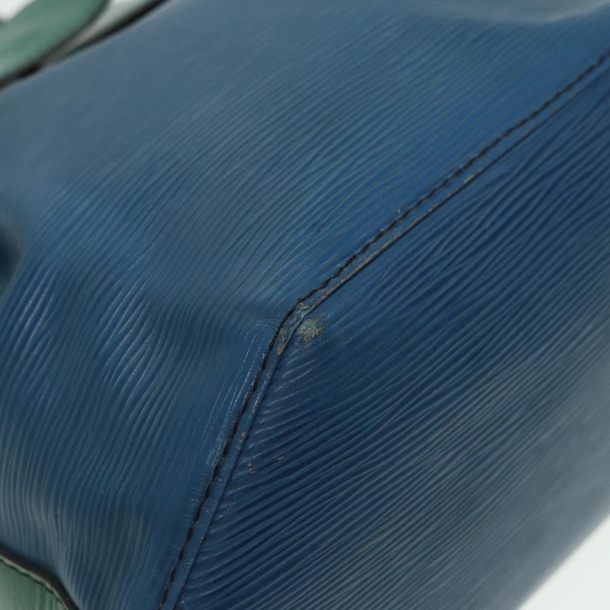 LOUIS VUITTON Epi Sac Depaule PM Shoulder Bag Bicolor Blue Green bs15925
