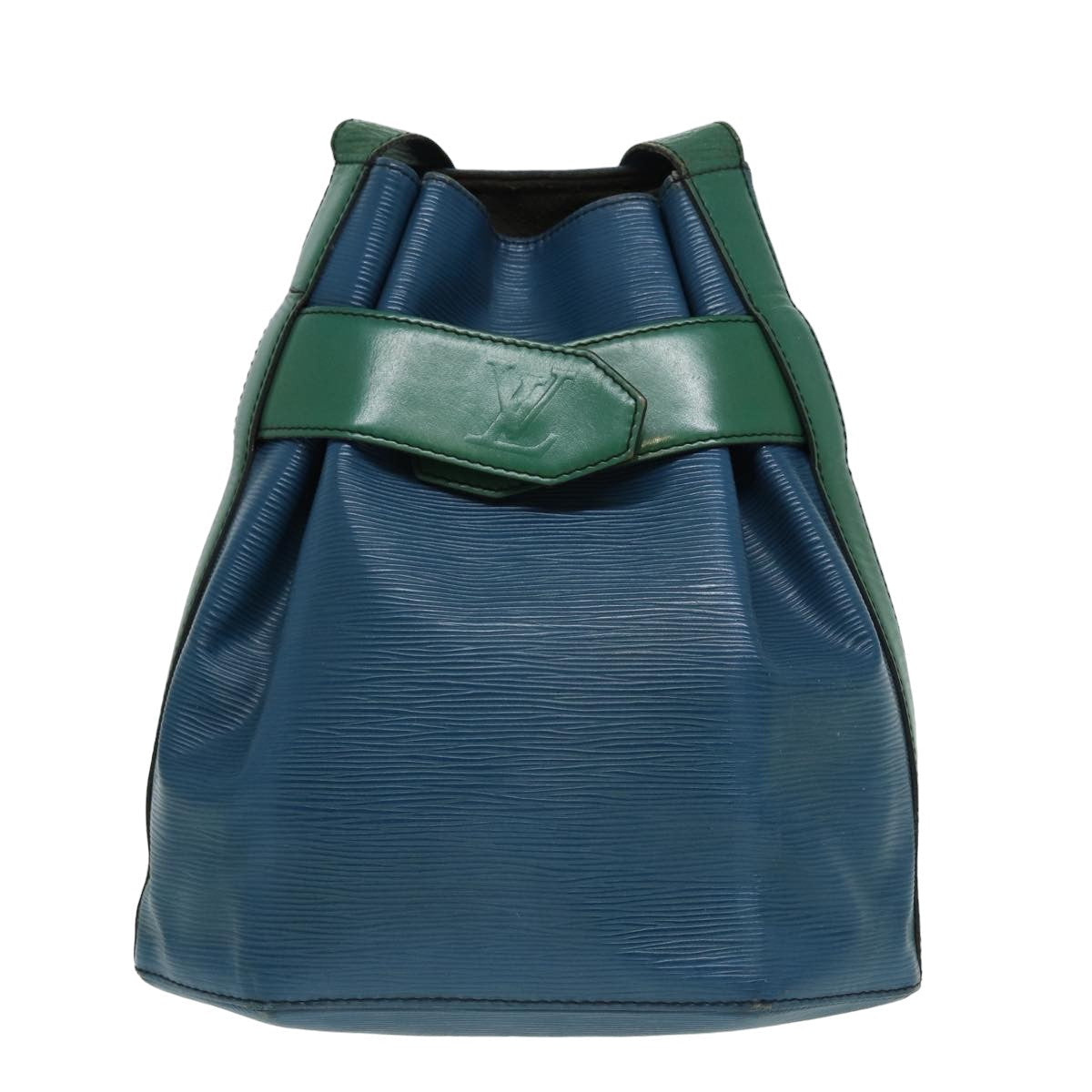 LOUIS VUITTON Epi Sac Depaule PM Shoulder Bag Bicolor Blue Green bs15925