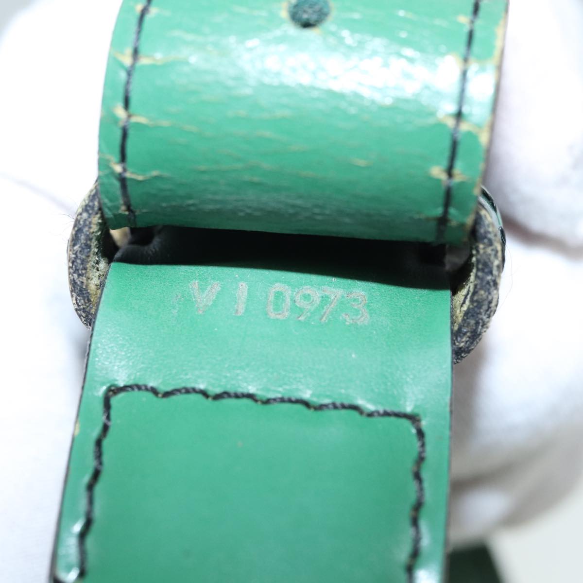 LOUIS VUITTON Epi Sac Depaule PM Shoulder Bag Bicolor Blue Green bs15925