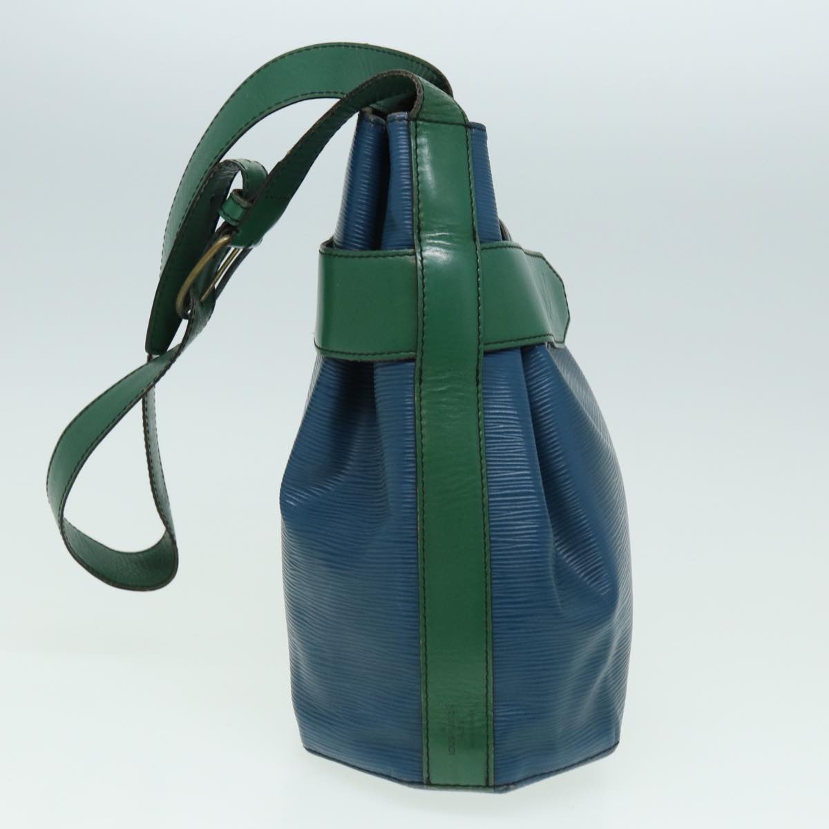 LOUIS VUITTON Epi Sac Depaule PM Shoulder Bag Bicolor Blue Green bs15925