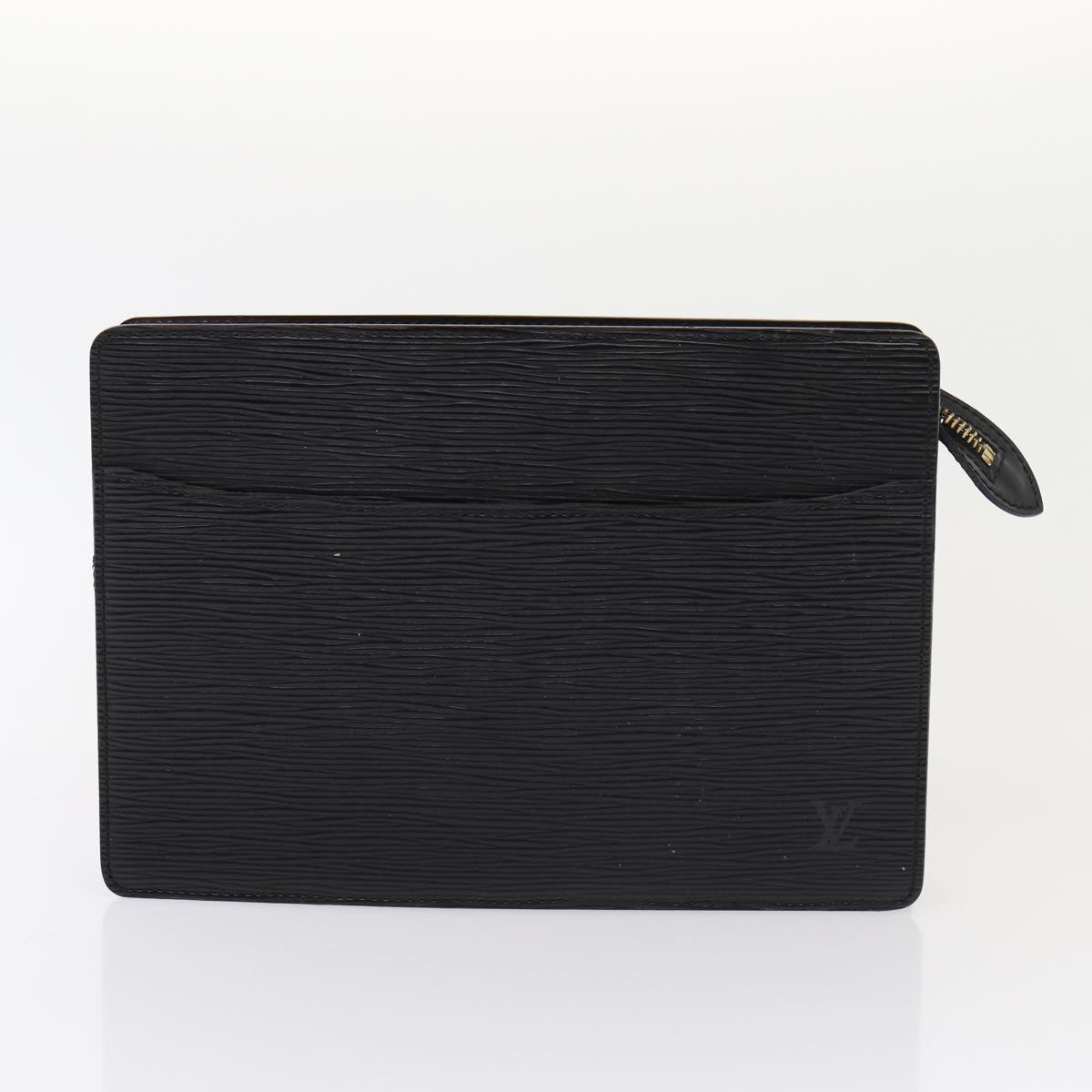 LOUIS VUITTON monogram epi taiga Clutch Bag 4Set Black LV bs15948