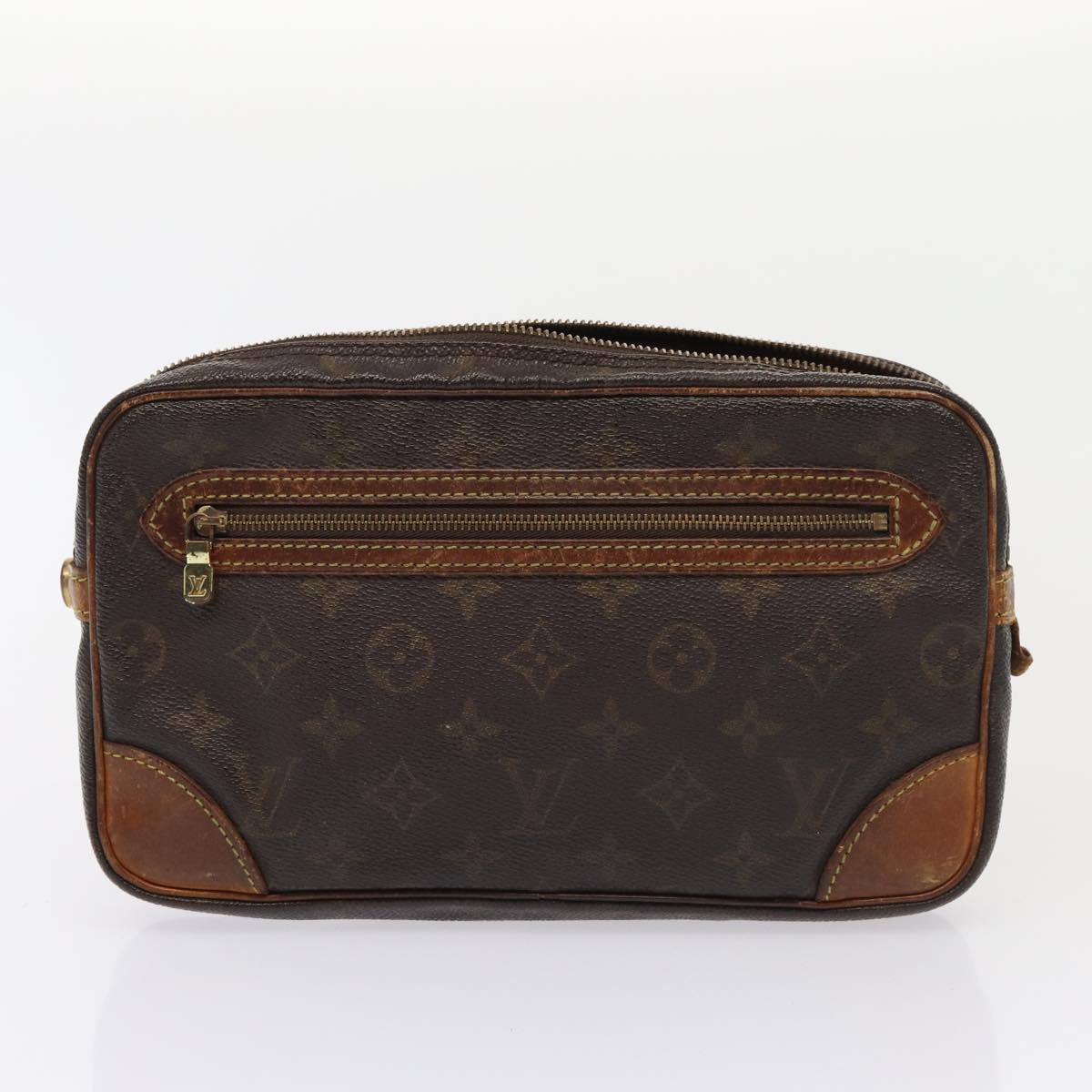 LOUIS VUITTON monogram epi taiga Clutch Bag 4Set Black LV bs15948