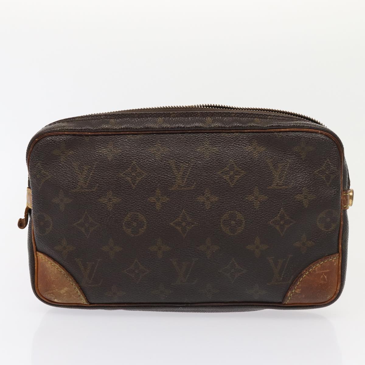 LOUIS VUITTON monogram epi taiga Clutch Bag 4Set Black LV bs15948