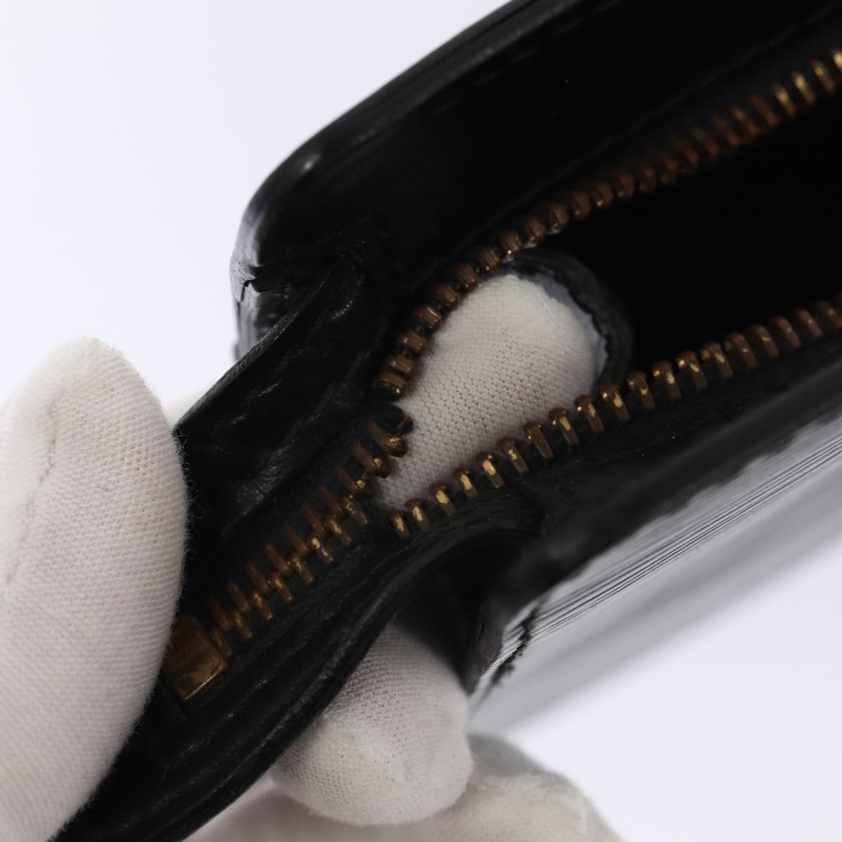 LOUIS VUITTON monogram epi taiga Clutch Bag 4Set Black LV bs15948