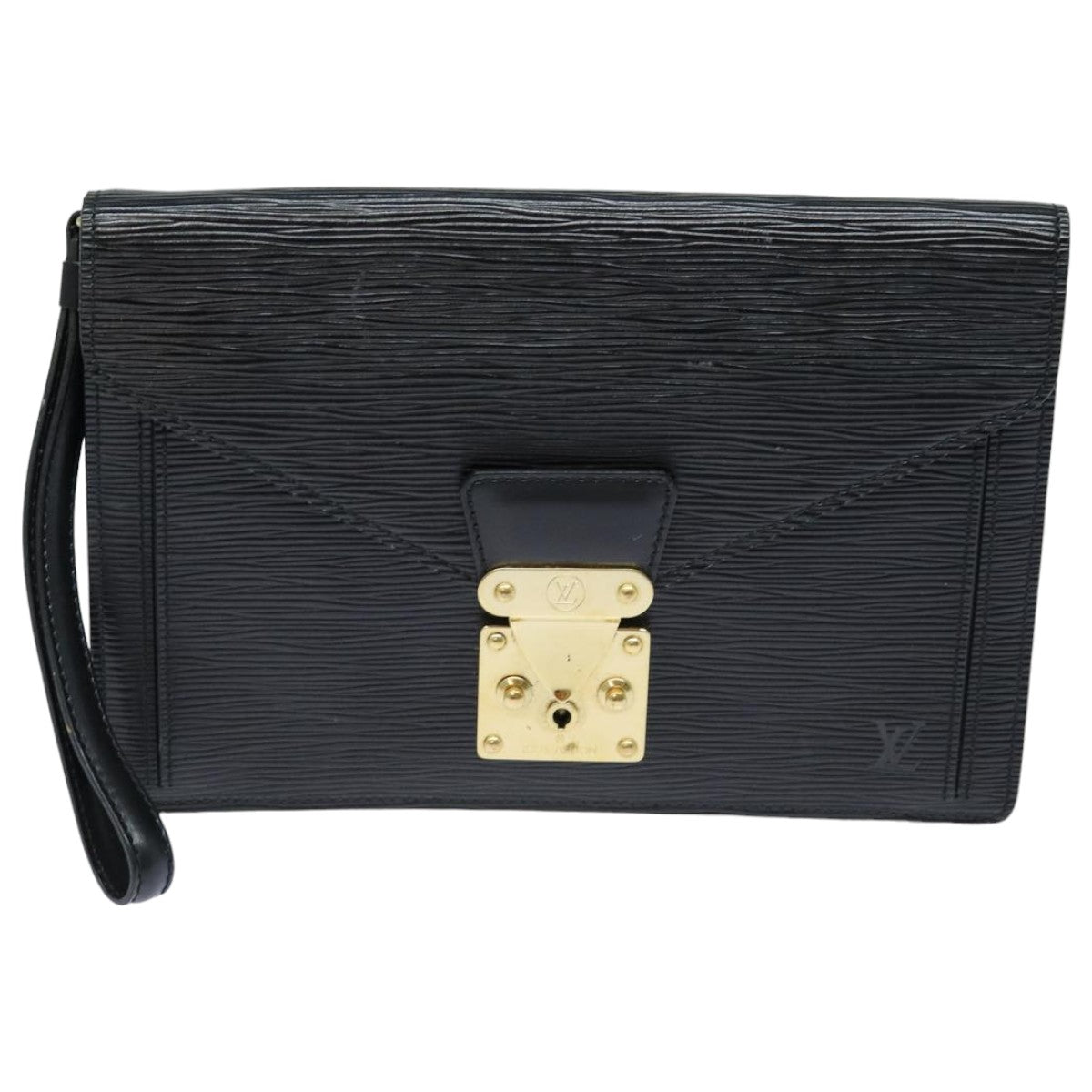 LOUIS VUITTON Epi Serie Dragonne Hand Bag Black Noir M52612 LV bs15975
