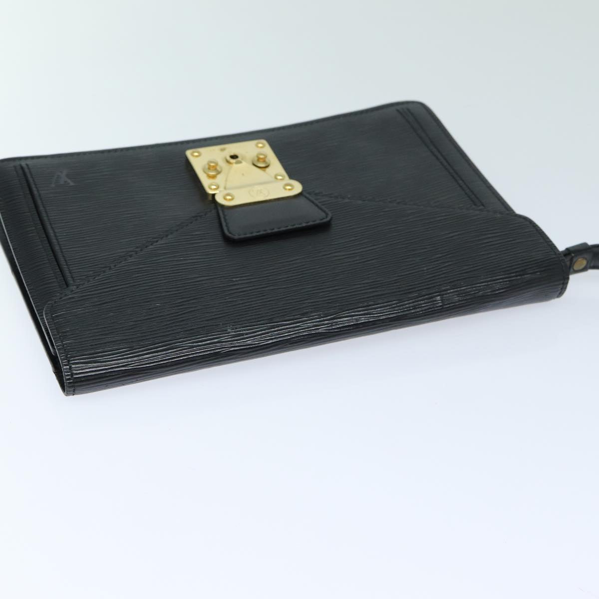 LOUIS VUITTON Epi Serie Dragonne Hand Bag Black Noir M52612 LV bs15975