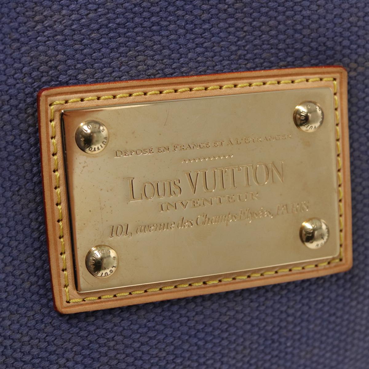 LOUIS VUITTON Antigua Cabas GM Tote Bag Blue M40083 LV bs15986