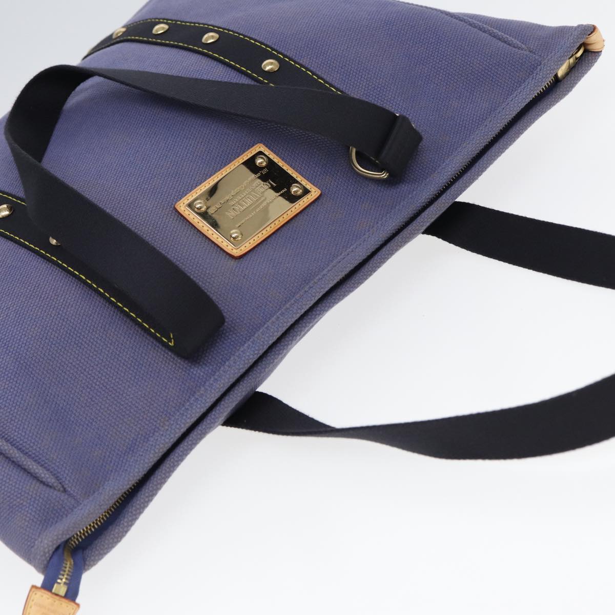 LOUIS VUITTON Antigua Cabas GM Tote Bag Blue M40083 LV bs15986