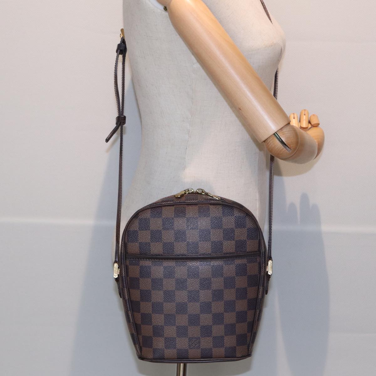 LOUIS VUITTON Damier Ebene Ipanema PM Shoulder Bag N51294 LV bs16030