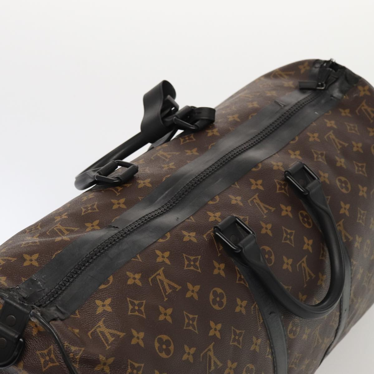 LOUIS VUITTON Monogram Waterproof Keepall Bandouliere55 BostonBag M41411 bs16053