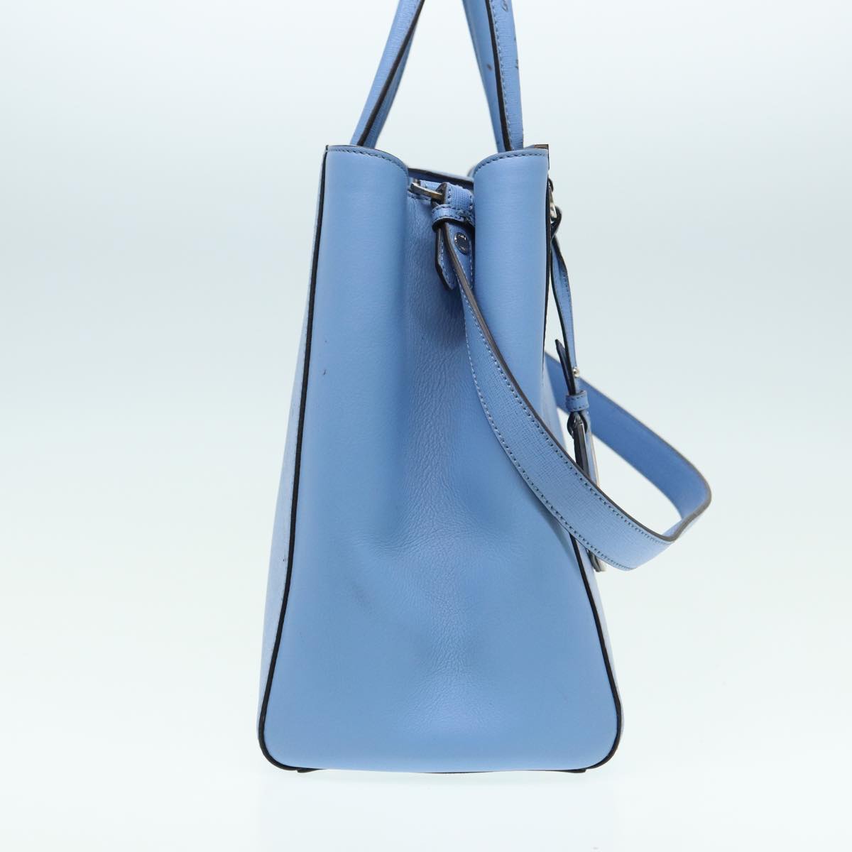 Luxury Fendi Hand Bag Leather 2way Bluebs16088