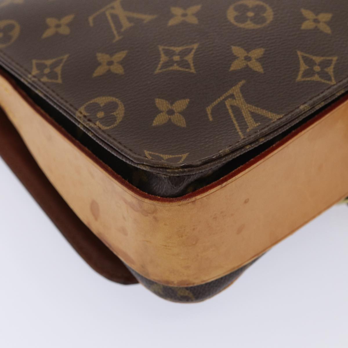 LOUIS VUITTON Monogram Cartouchiere GM Shoulder Bag M51252 LV bs16121