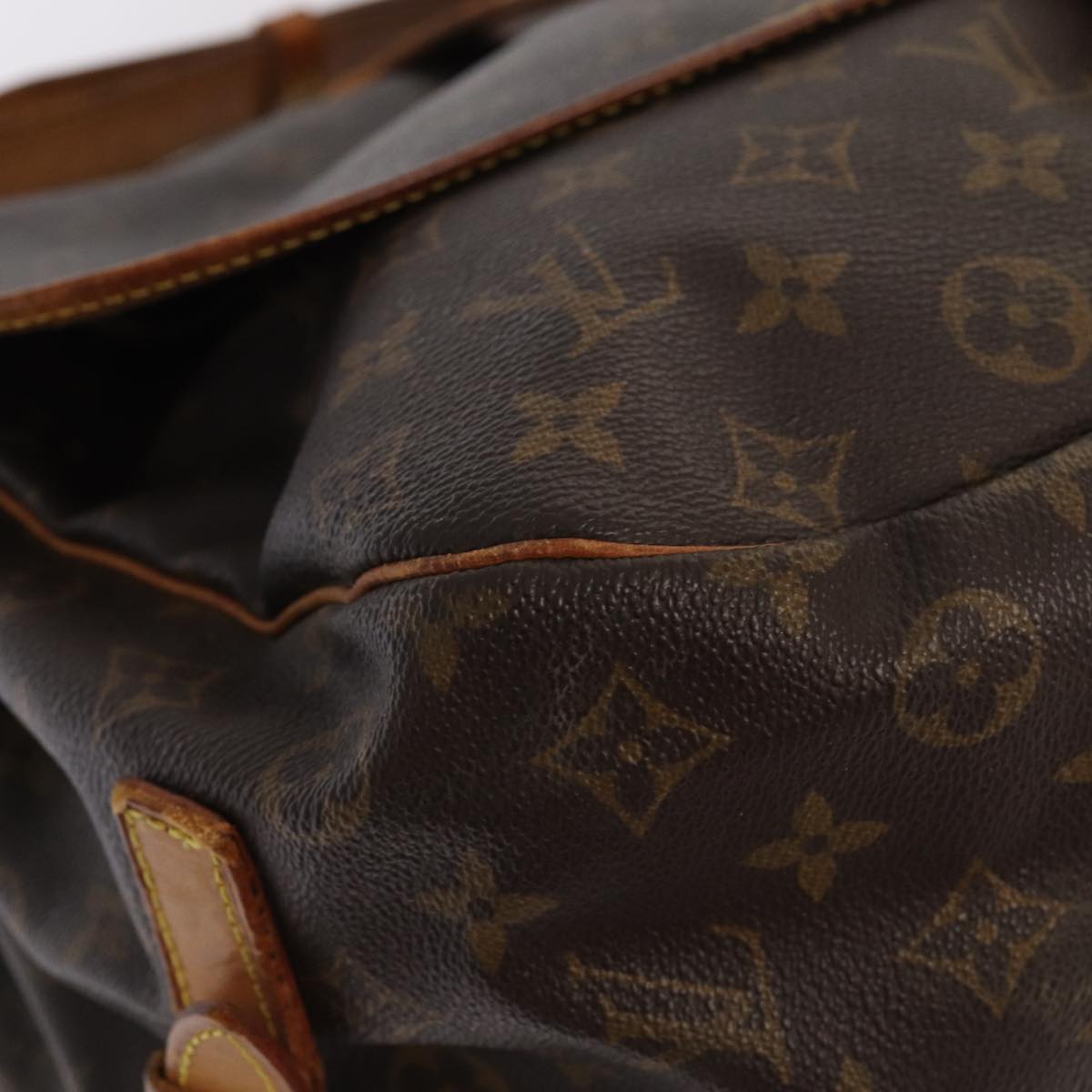 LOUIS VUITTON Monogram Saumur 35 Shoulder Bag M42254 LV bs16127