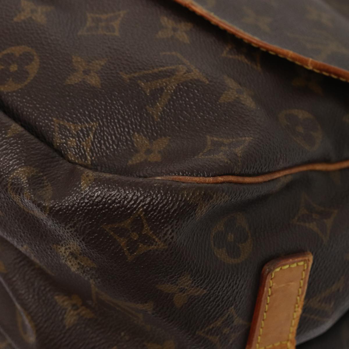 LOUIS VUITTON Monogram Saumur 35 Shoulder Bag M42254 LV bs16127