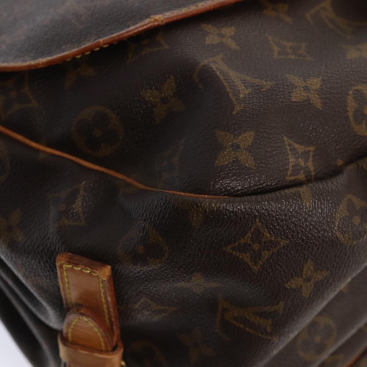 LOUIS VUITTON Monogram Saumur 35 Shoulder Bag M42254 LV bs16127