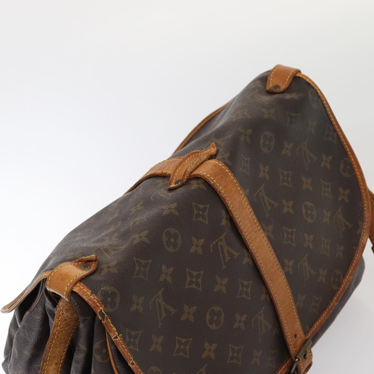 LOUIS VUITTON Monogram Saumur 35 Shoulder Bag M42254 LV bs16127