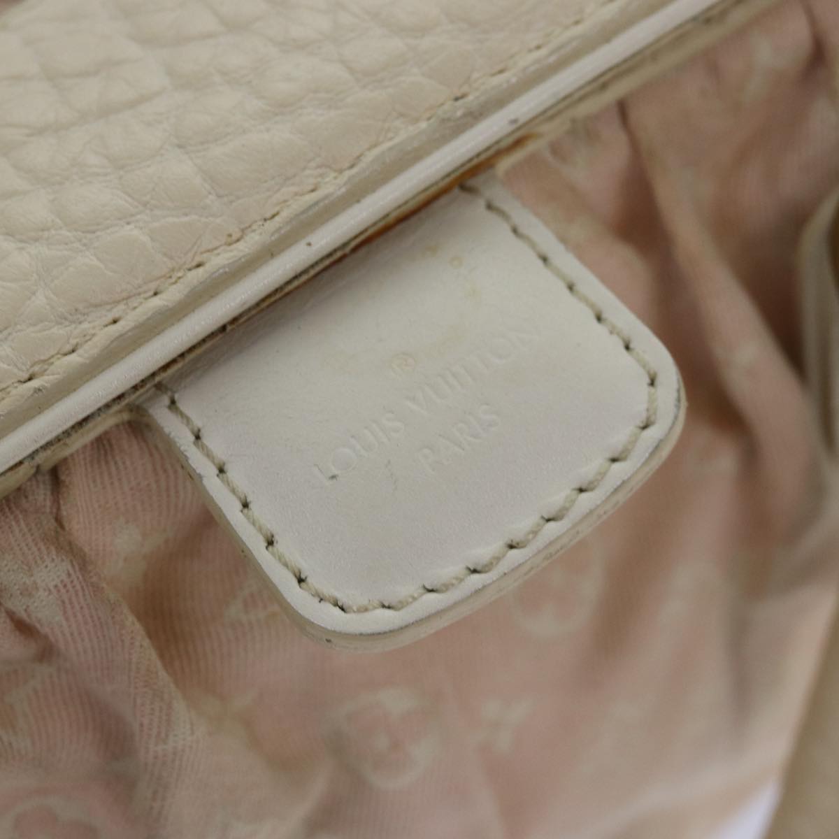 LOUIS VUITTON Monogram Mini Lin Trapeze PM Hand Bag Pink M40062 LV bs16132