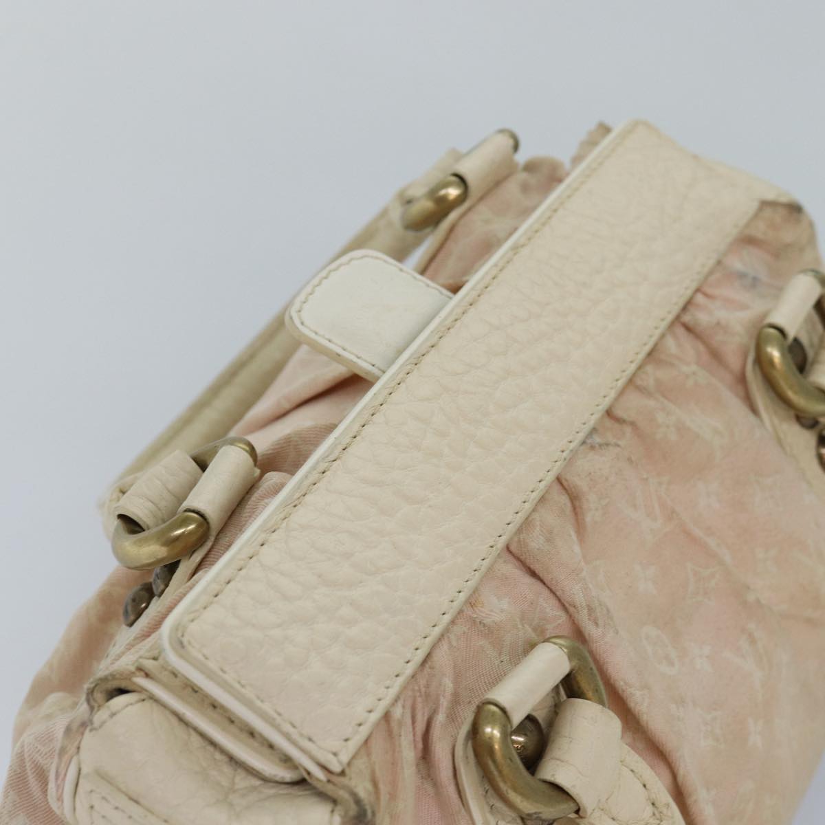 LOUIS VUITTON Monogram Mini Lin Trapeze PM Hand Bag Pink M40062 LV bs16132